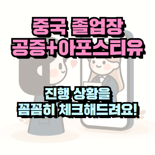 중국 학력 아포스티유: 공증+아포스티유 신속 발급 후기